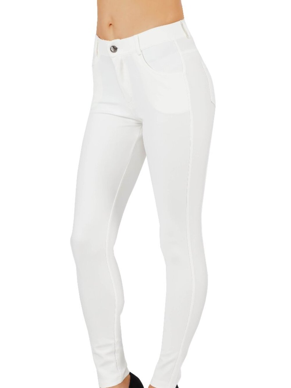 NWT Casual Office Pants Slim Women's Jean Look Buttery Soft Jeggings 01 - Picture 6 of 8